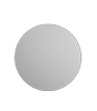 Firmenschild rund (kreisrund konturgefräst), einseitig 4/0-farbig bedruckt