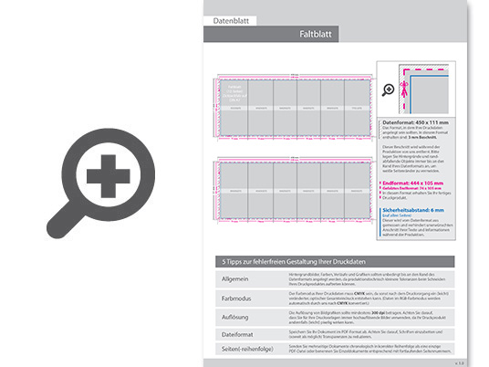 Product Bild faltblatt__gefalzt_auf_din_a7__vertikaler_zickzackfalz__12-seitig