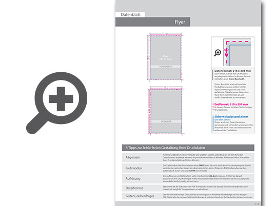 Product Bild multiloft-flyer_din_a4_hoch_(21_0_cm_x_29_7_cm)_mit_beidseitiger_softfeel-folie_und_beidseitig_partieller_uv-lackierung__4_4_farbig_(beidseitiger_druck)
