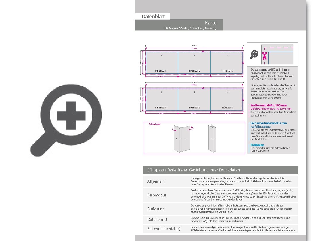 Product Bild taufkarte__gefalzt_auf_din_a6_quer__vertikaler_zickzackfalz__6-seitig
