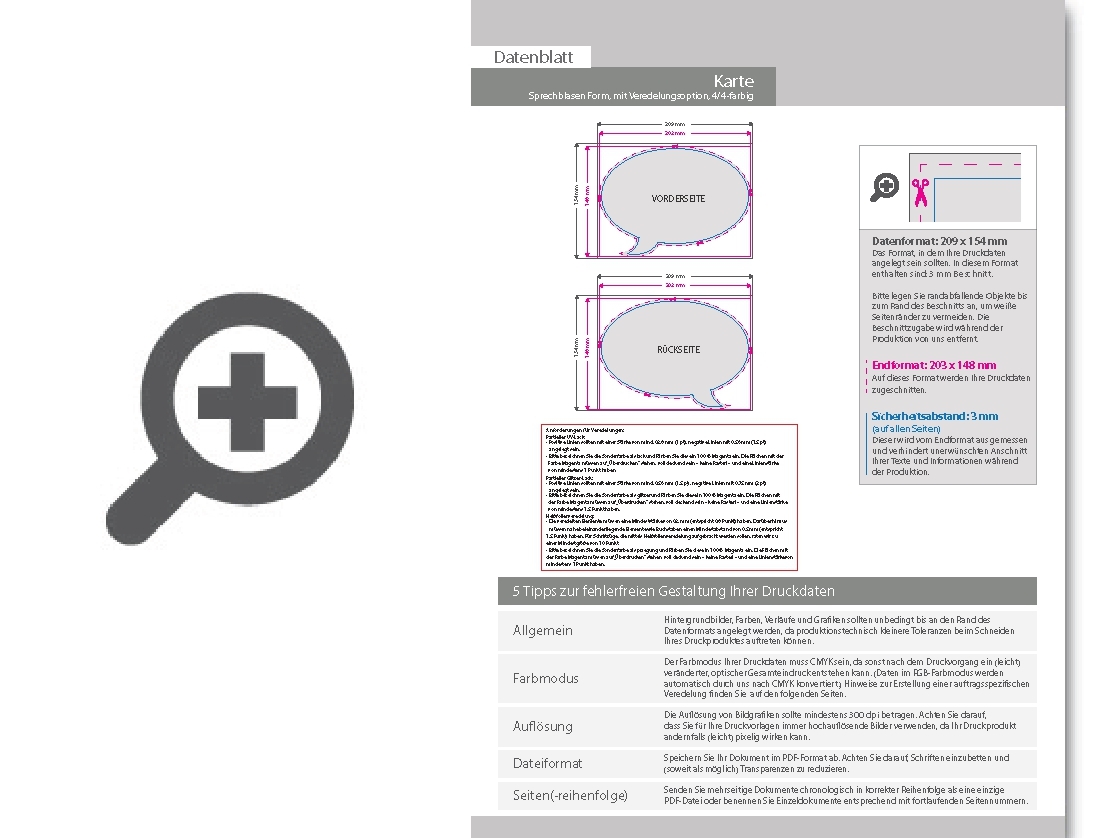 Product Bild weihnachtskarten_stanzform_sprechblase_mit_hei__folienpr__gung_gold