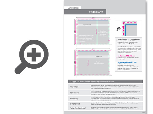 Product Bild klapp-visitenkarten_hoch_5_5_farbig_mit_einseitigem_partiellem_uv-lack_-_rillung_au__ermittig___beidseitig_bedruckt_(cmyk_4-farbig_+_1_hks-sonderfarbe)