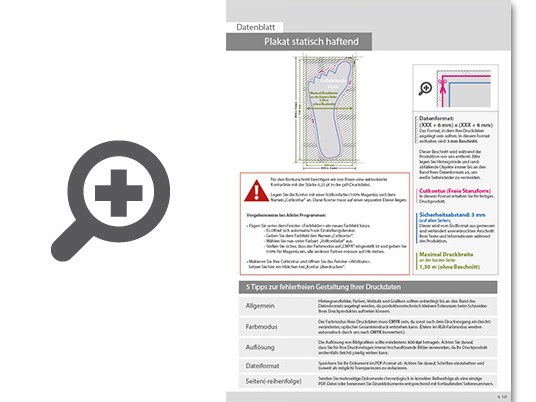 Product Bild plakat_statisch_haftend_4_0_farbig_bedruckt_in_fu__abdruck-form_konturgeschnitten
