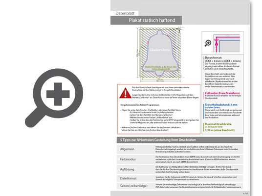 Product Bild plakat_statisch_haftend_4_0_farbig_bedruckt_in_glocke-form_konturgeschnitten