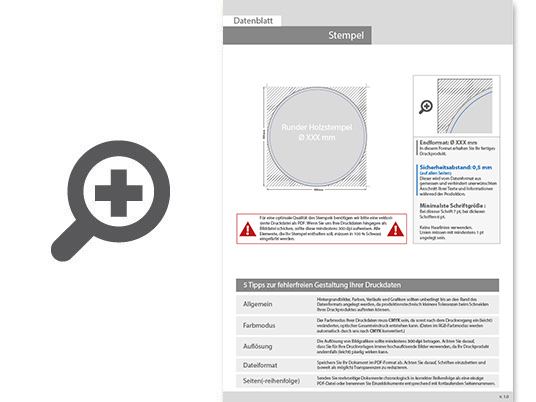 Product Bild runder_holzstempel_mit_blauem_stempelkissen
